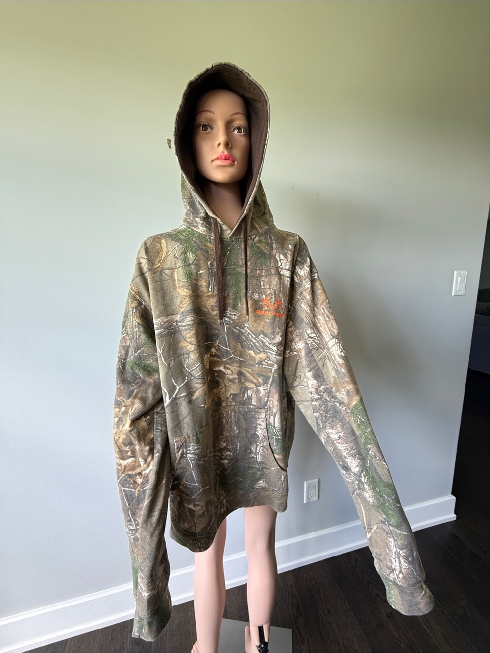 Realtree Camo Hoodie in Brown and Tan